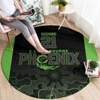 Basketball Custom South East Melbourne Round Carpet Simple Australian Dot Art - Aussie Hoodie