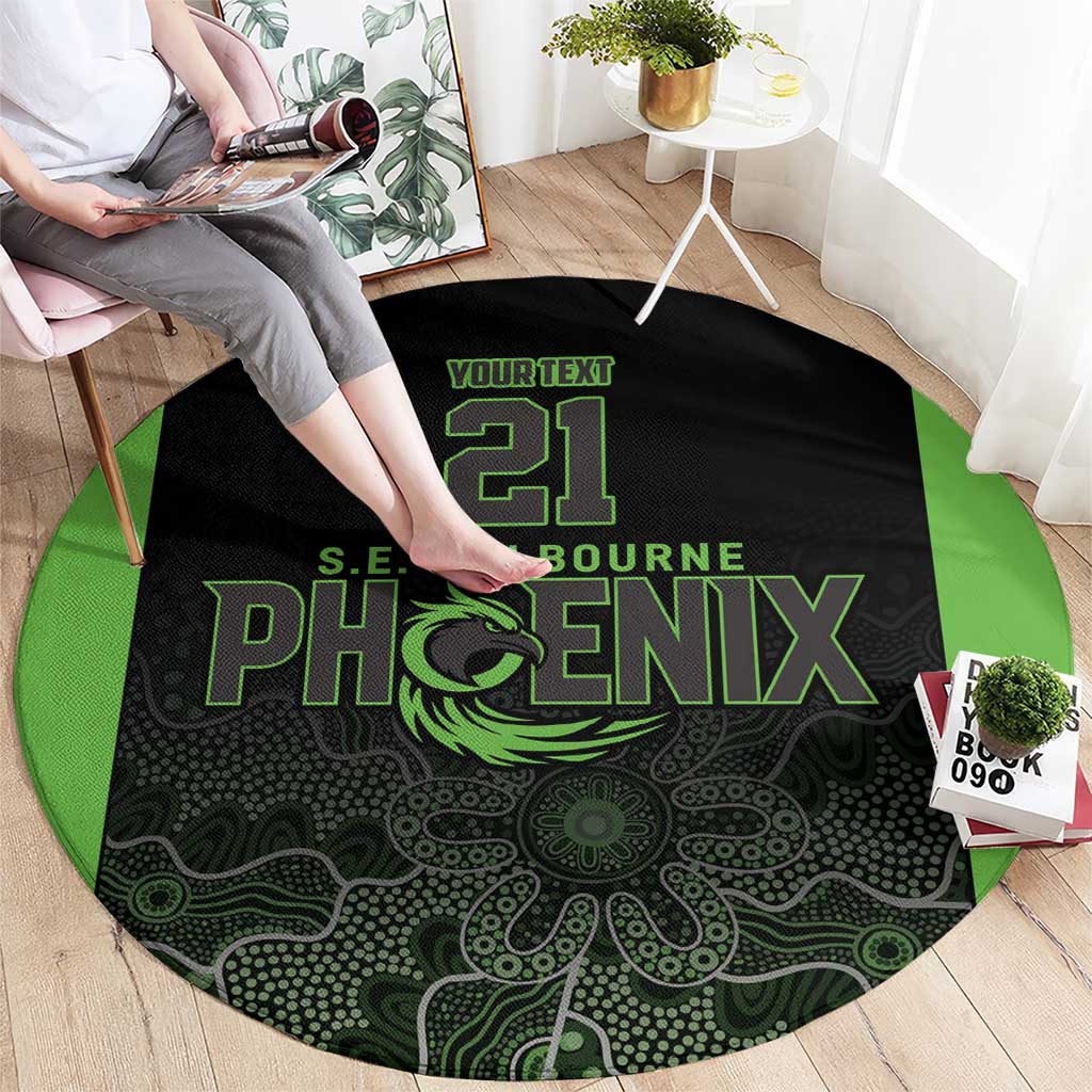 Basketball Custom South East Melbourne Round Carpet Simple Australian Dot Art - Aussie Hoodie