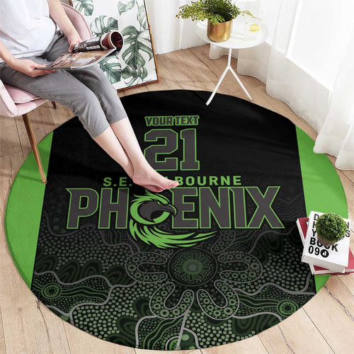 Basketball Custom South East Melbourne Round Carpet Simple Australian Dot Art - Aussie Hoodie