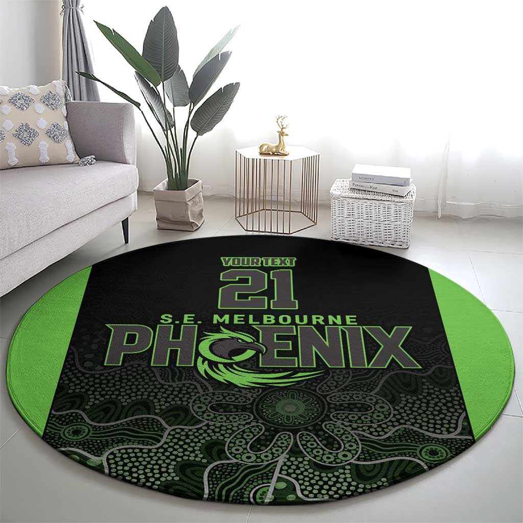 Basketball Custom South East Melbourne Round Carpet Simple Australian Dot Art - Aussie Hoodie
