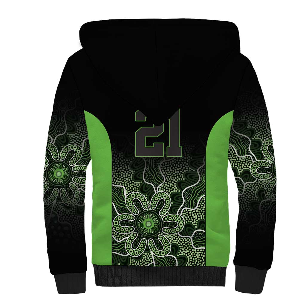 Basketball Custom South East Melbourne Sherpa Hoodie Simple Australian Dot Art - Aussie Hoodie