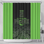 Basketball Custom South East Melbourne Shower Curtain Simple Australian Dot Art - Aussie Hoodie