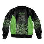 Basketball Custom South East Melbourne Sleeve Zip Bomber Jacket Simple Australian Dot Art - Aussie Hoodie