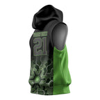 Basketball Custom South East Melbourne Sleeveless Hoodie Simple Australian Dot Art - Aussie Hoodie