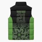 Basketball Custom South East Melbourne Sleeveless Puffer Jacket Simple Australian Dot Art - Aussie Hoodie