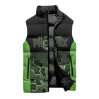 Basketball Custom South East Melbourne Sleeveless Puffer Jacket Simple Australian Dot Art - Aussie Hoodie