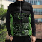 Basketball Custom South East Melbourne Sleeveless Puffer Jacket Simple Australian Dot Art - Aussie Hoodie