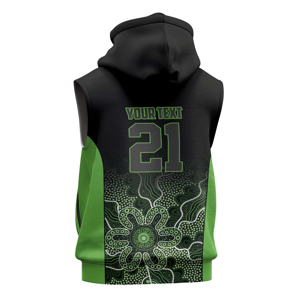 Basketball Custom South East Melbourne Sleeveless Zip Hoodie Simple Australian Dot Art LT9