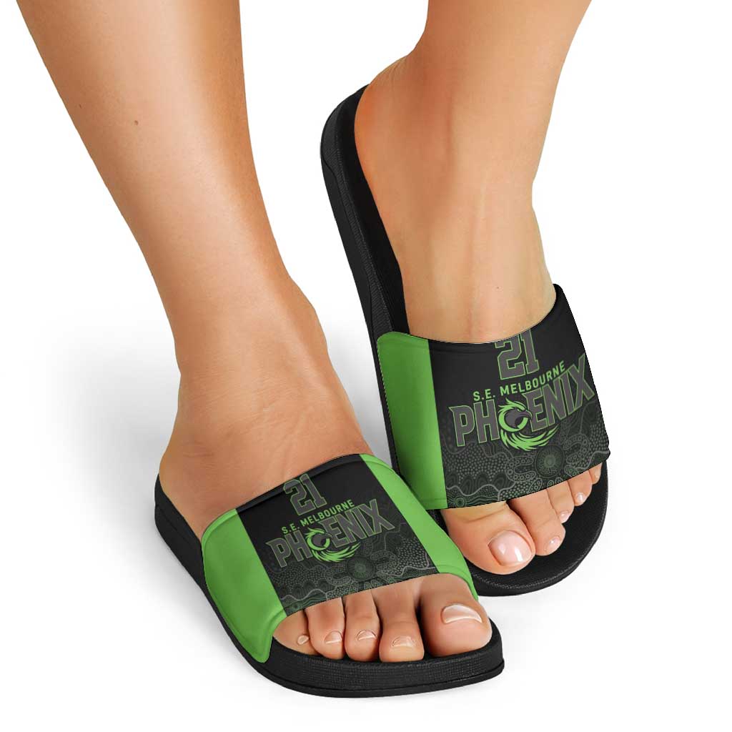 Basketball Custom South East Melbourne Slide Sandals Simple Australian Dot Art - Aussie Hoodie