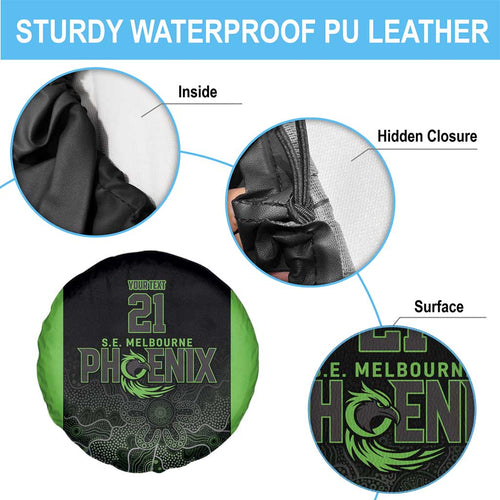 Basketball Custom South East Melbourne Spare Tire Cover Simple Australian Dot Art - Aussie Hoodie