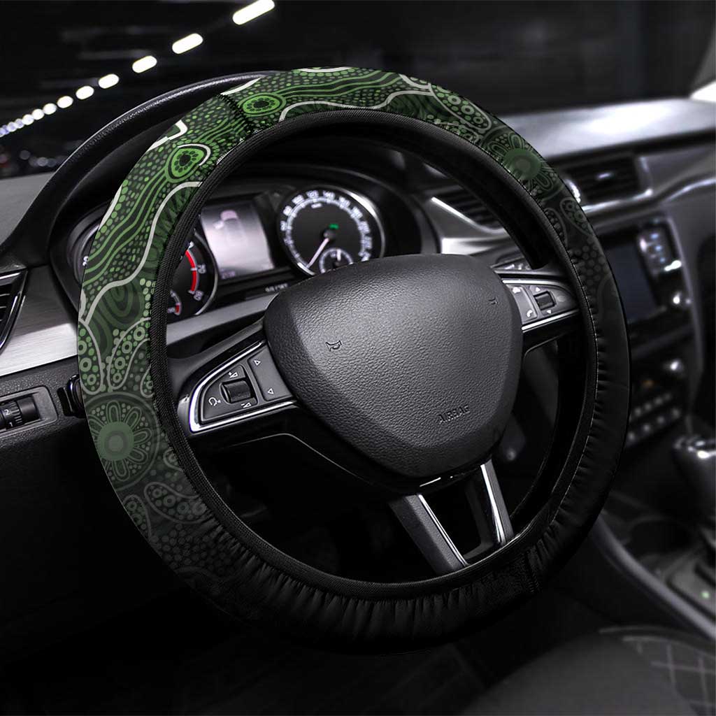 Basketball South East Melbourne Steering Wheel Cover Simple Australian Dot Art - Aussie Hoodie