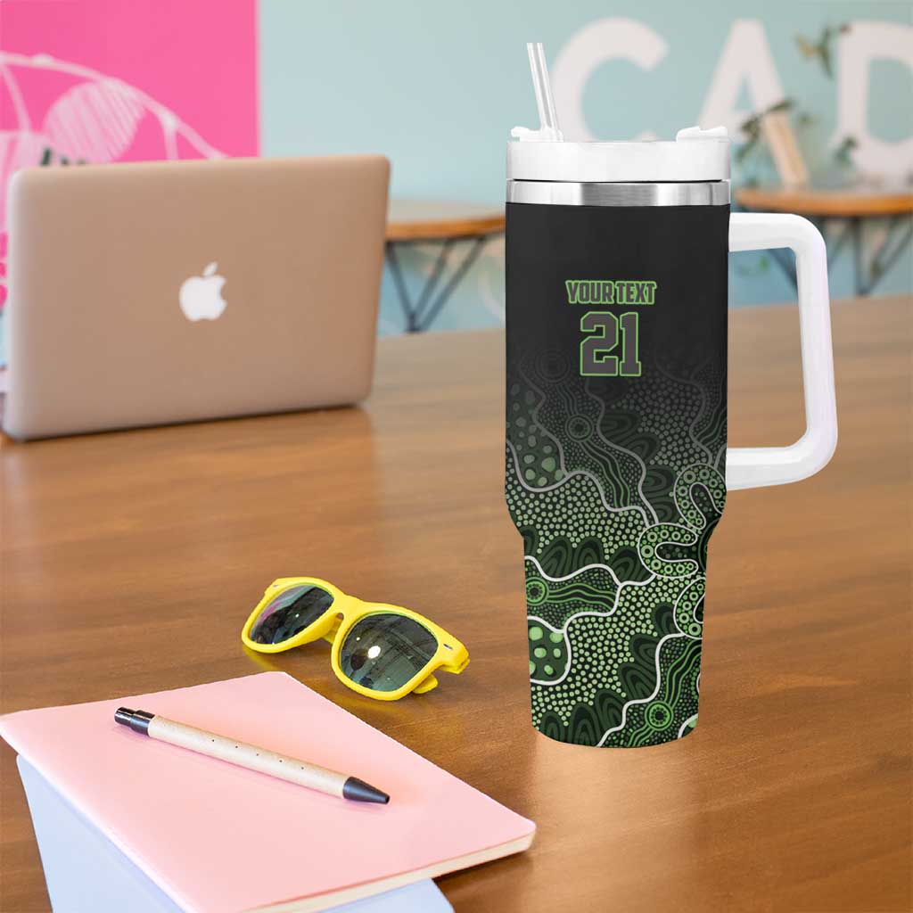 Basketball Custom South East Melbourne Tumbler With Handle Simple Australian Dot Art - Aussie Hoodie