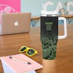Basketball Custom South East Melbourne Tumbler With Handle Simple Australian Dot Art - Aussie Hoodie