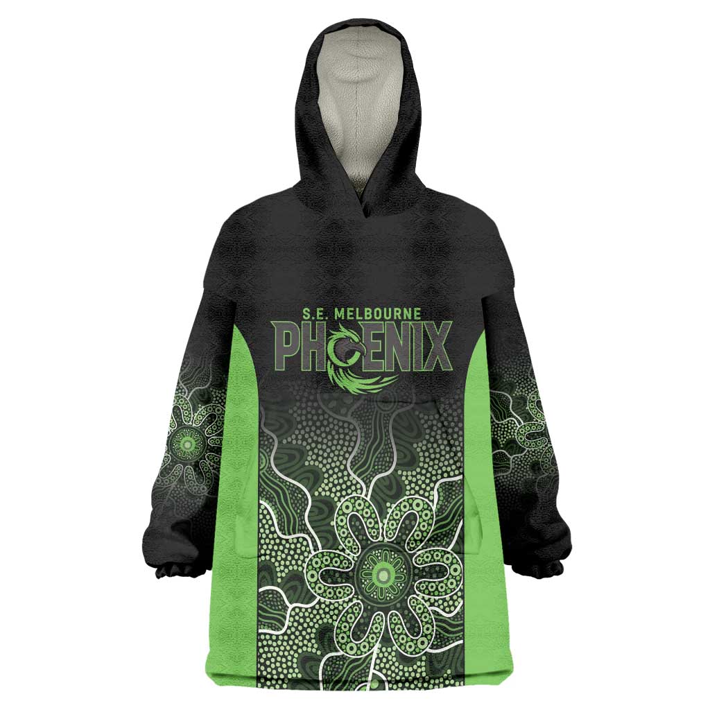 Basketball Custom South East Melbourne Wearable Blanket Hoodie Simple Australian Dot Art - Aussie Hoodie