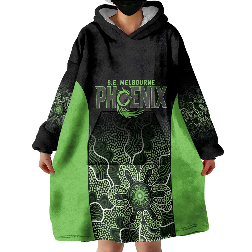 Basketball Custom South East Melbourne Wearable Blanket Hoodie Simple Australian Dot Art - Aussie Hoodie