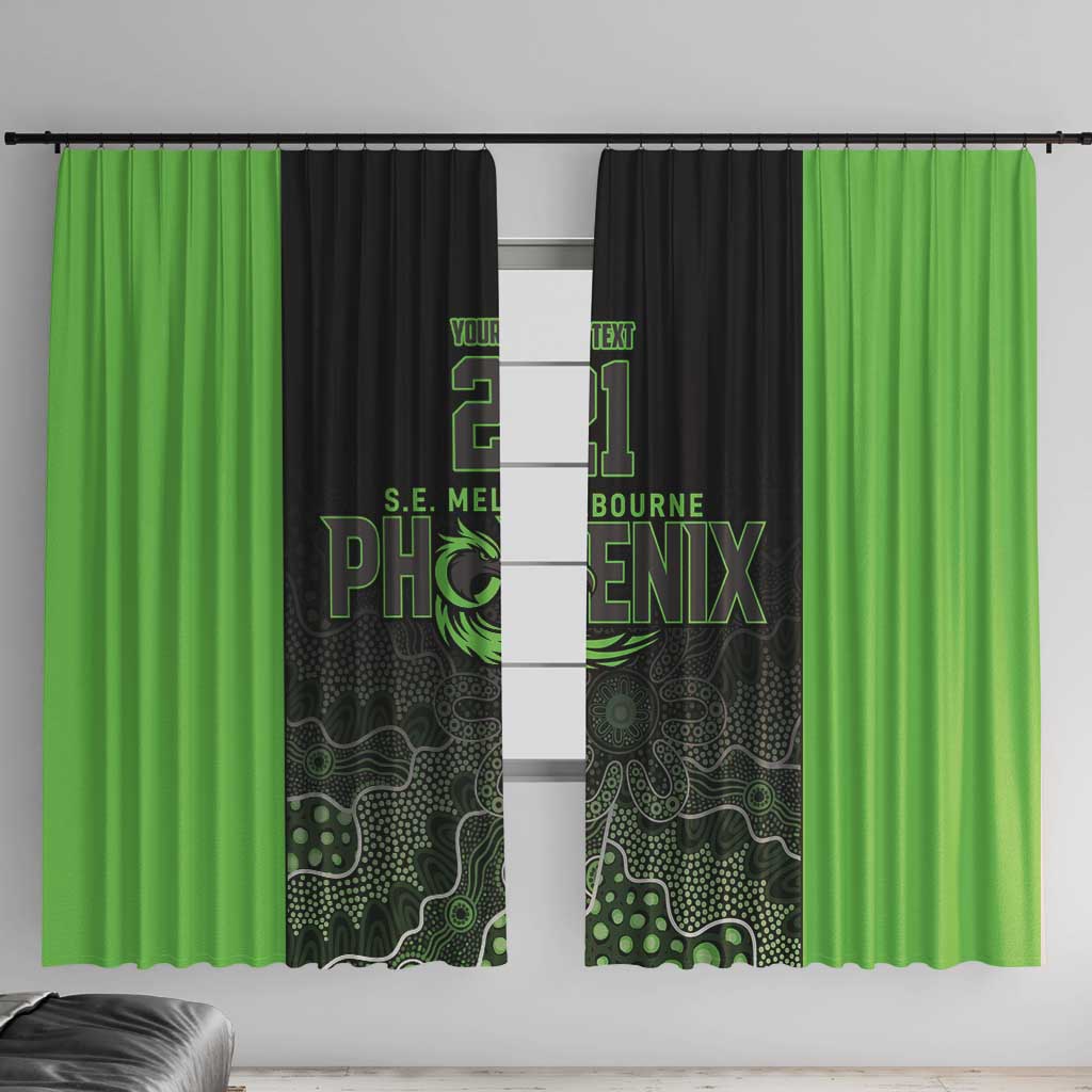 Basketball Custom South East Melbourne Window Curtain Simple Australian Dot Art - Aussie Hoodie