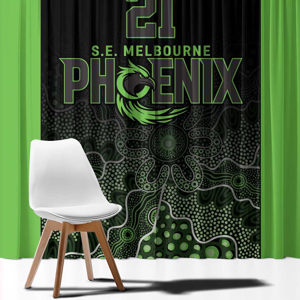 Basketball Custom South East Melbourne Window Curtain Simple Australian Dot Art - Aussie Hoodie