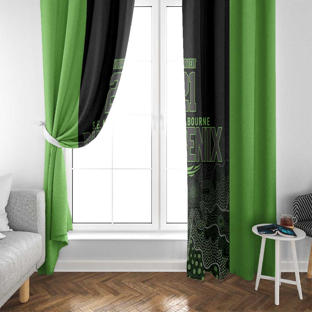 Basketball Custom South East Melbourne Window Curtain Simple Australian Dot Art - Aussie Hoodie