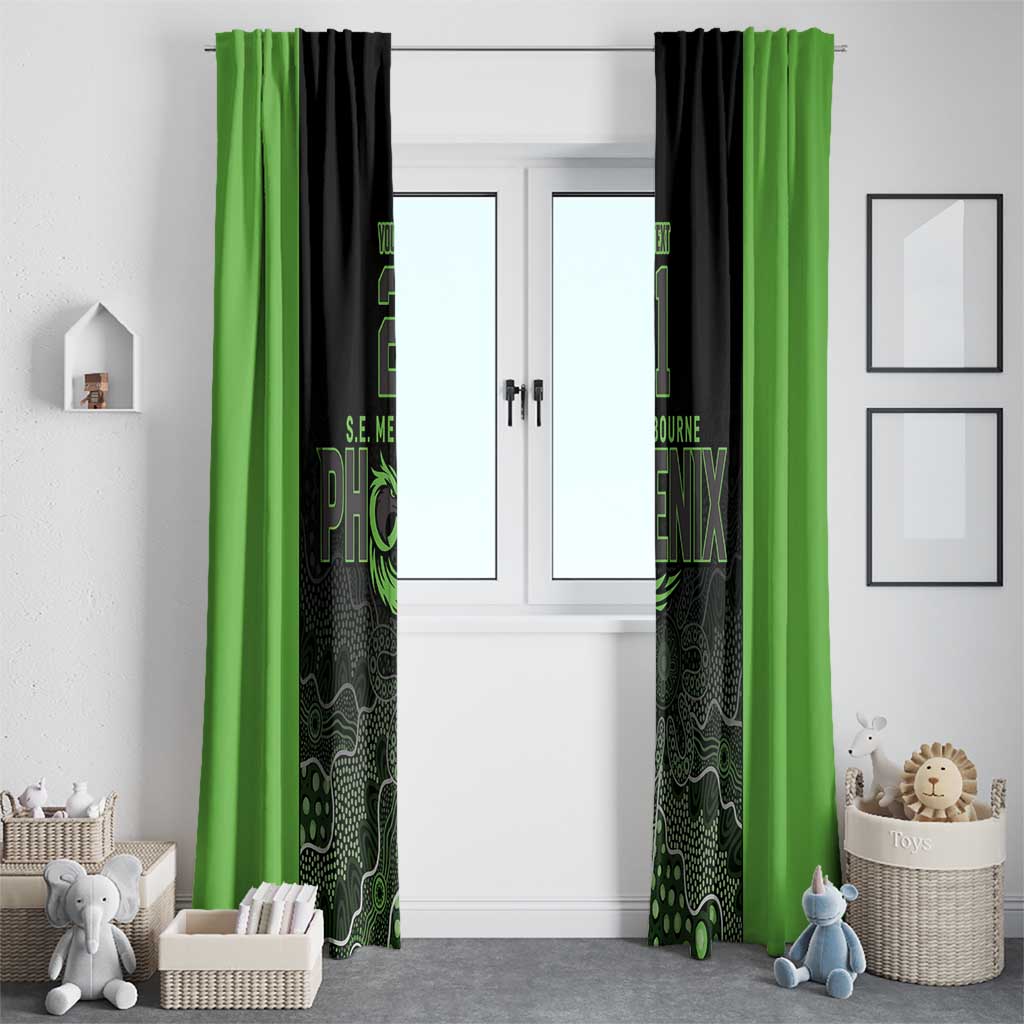 Basketball Custom South East Melbourne Window Curtain Simple Australian Dot Art - Aussie Hoodie