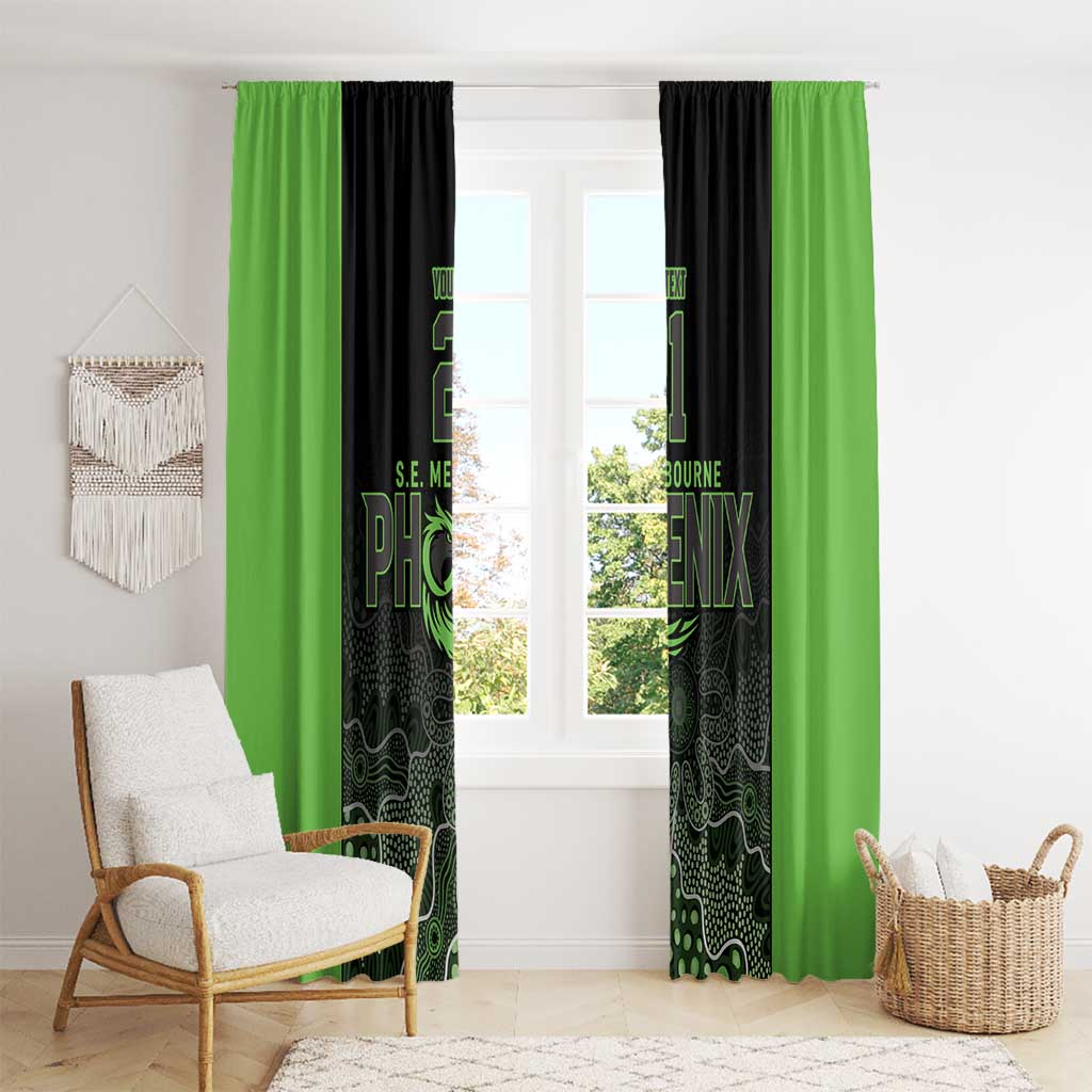 Basketball Custom South East Melbourne Window Curtain Simple Australian Dot Art - Aussie Hoodie