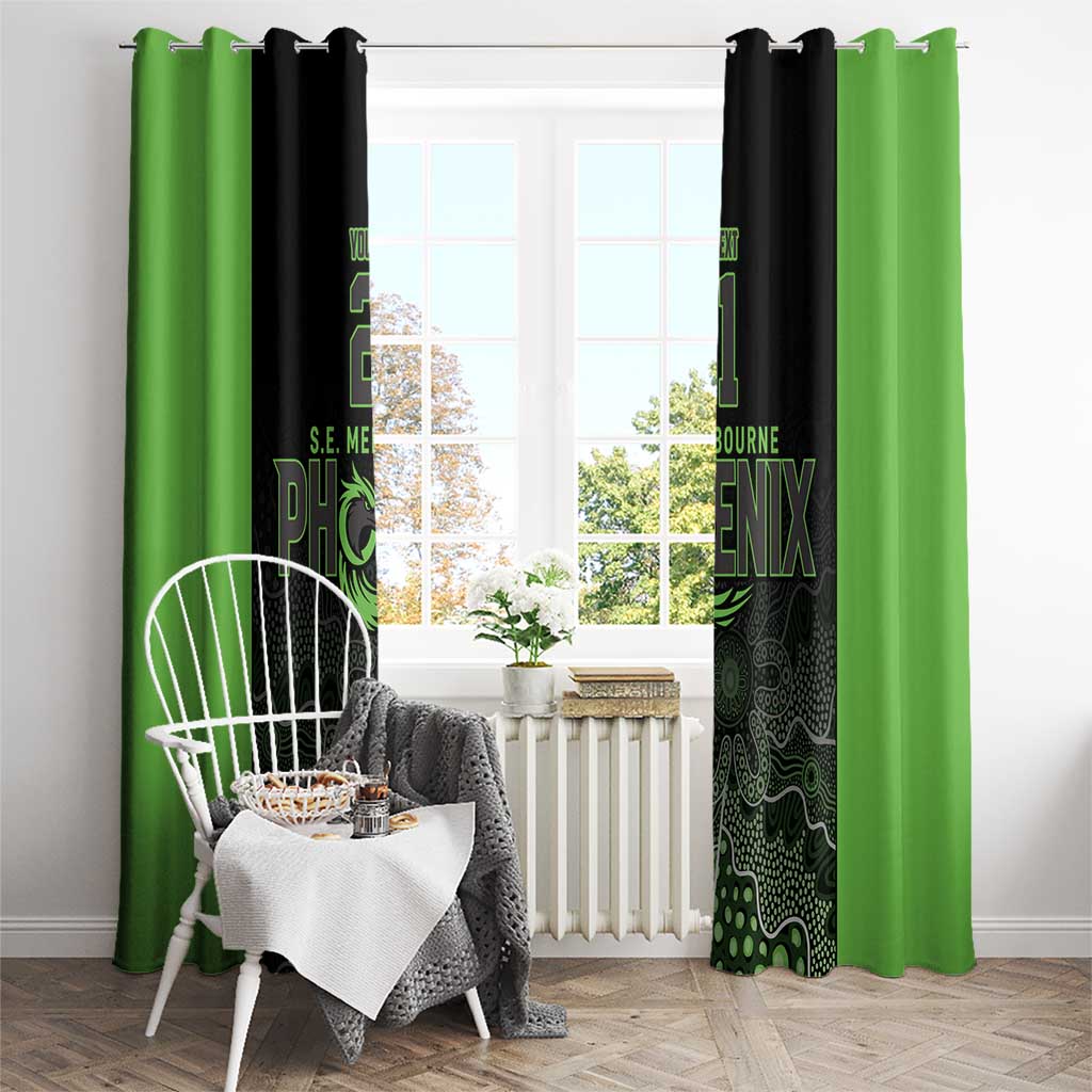 Basketball Custom South East Melbourne Window Curtain Simple Australian Dot Art - Aussie Hoodie