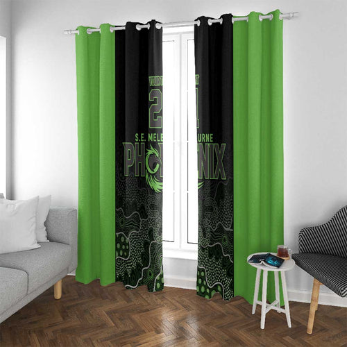 Basketball Custom South East Melbourne Window Curtain Simple Australian Dot Art - Aussie Hoodie
