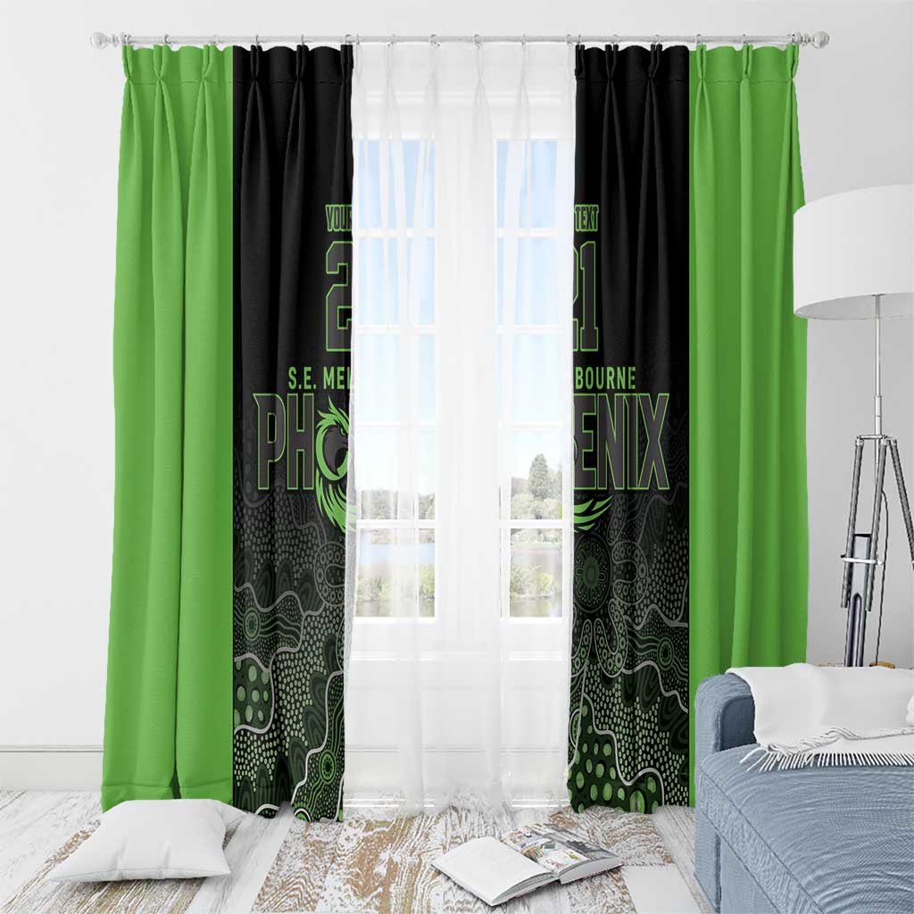 Basketball Custom South East Melbourne Window Curtain Simple Australian Dot Art - Aussie Hoodie