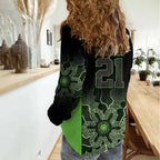 Basketball Custom South East Melbourne Women Casual Shirt Simple Australian Dot Art - Aussie Hoodie