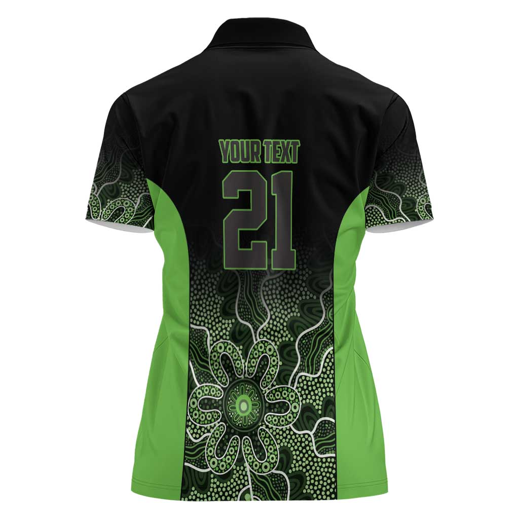 Basketball Custom South East Melbourne Women Polo Shirt Simple Australian Dot Art - Aussie Hoodie