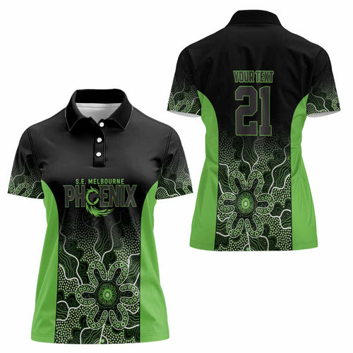 Basketball Custom South East Melbourne Women Polo Shirt Simple Australian Dot Art - Aussie Hoodie