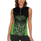 Basketball Custom South East Melbourne Women Sleeveless Polo Shirt Simple Australian Dot Art - Aussie Hoodie