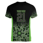 Basketball Custom South East Melbourne Women V-Neck T-Shirt Simple Australian Dot Art - Aussie Hoodie