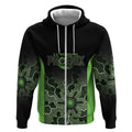 Basketball Custom South East Melbourne Zip Hoodie Simple Australian Dot Art - Aussie Hoodie