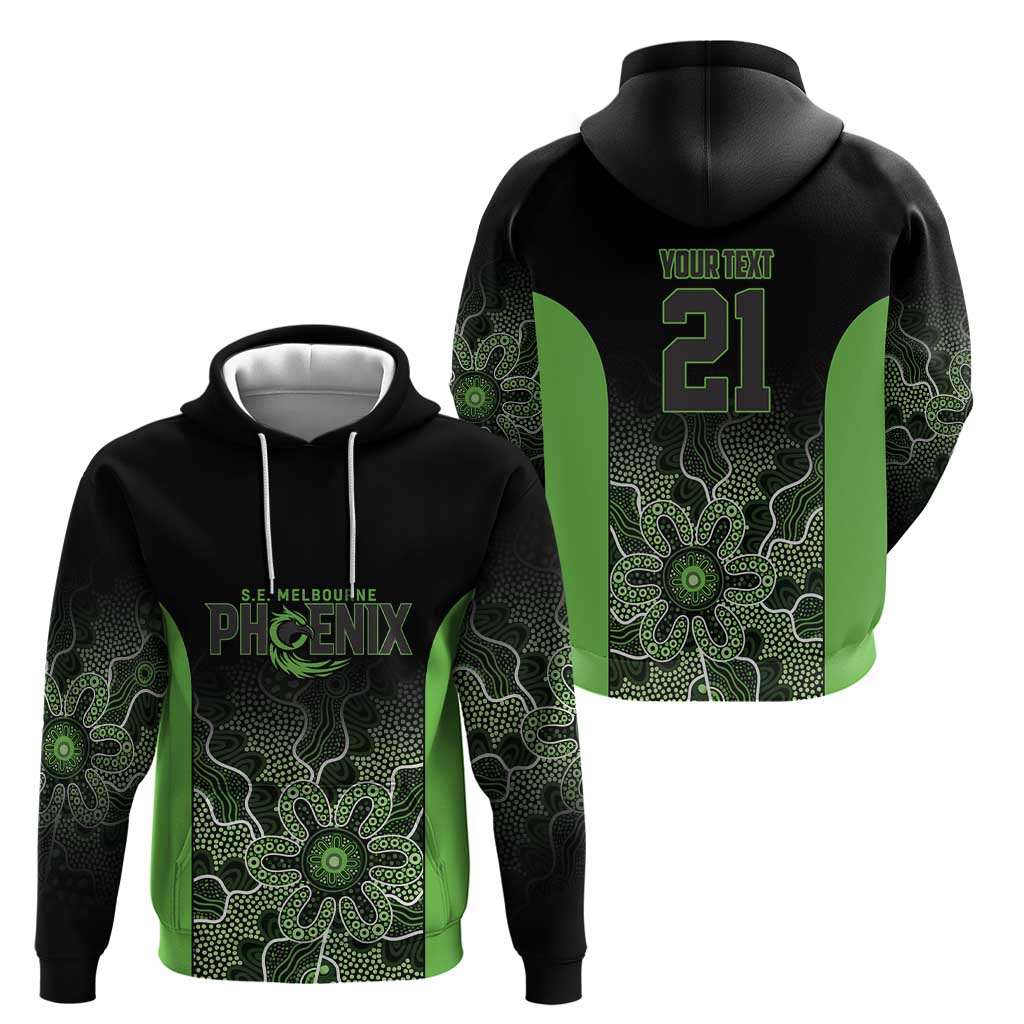 Basketball Custom South East Melbourne Zip Hoodie Simple Australian Dot Art - Aussie Hoodie