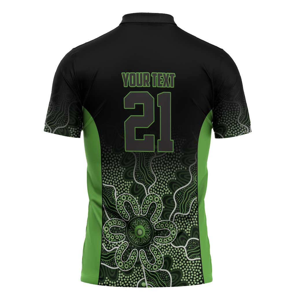 Basketball Custom South East Melbourne Zipper Polo Shirt Simple Australian Dot Art - Aussie Hoodie