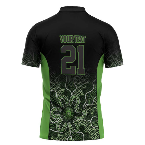 Basketball Custom South East Melbourne Zipper Polo Shirt Simple Australian Dot Art - Aussie Hoodie