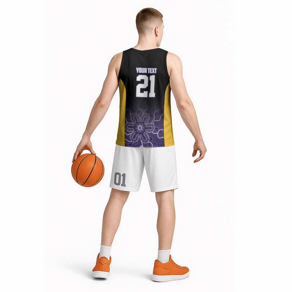 Basketball Custom Sydney Basketball Jersey Simple Australian Dot Art - Aussie Hoodie