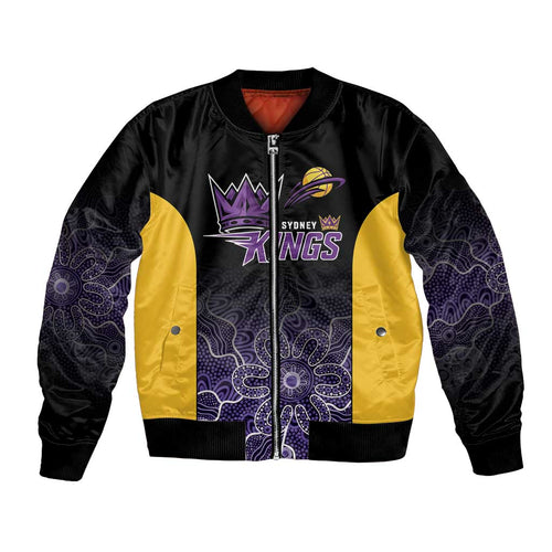 Basketball Custom Sydney Bomber Jacket Simple Australian Dot Art - Aussie Hoodie