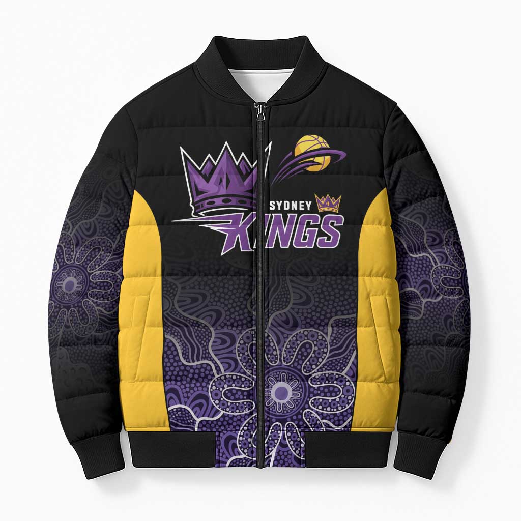 Basketball Custom Sydney Bomber Puffer Jacket Simple Australian Dot Art - Aussie Hoodie