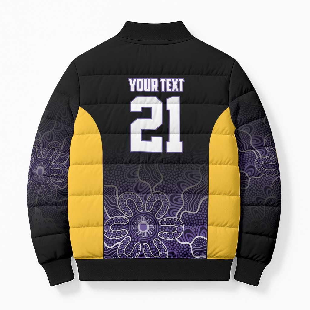 Basketball Custom Sydney Bomber Puffer Jacket Simple Australian Dot Art - Aussie Hoodie
