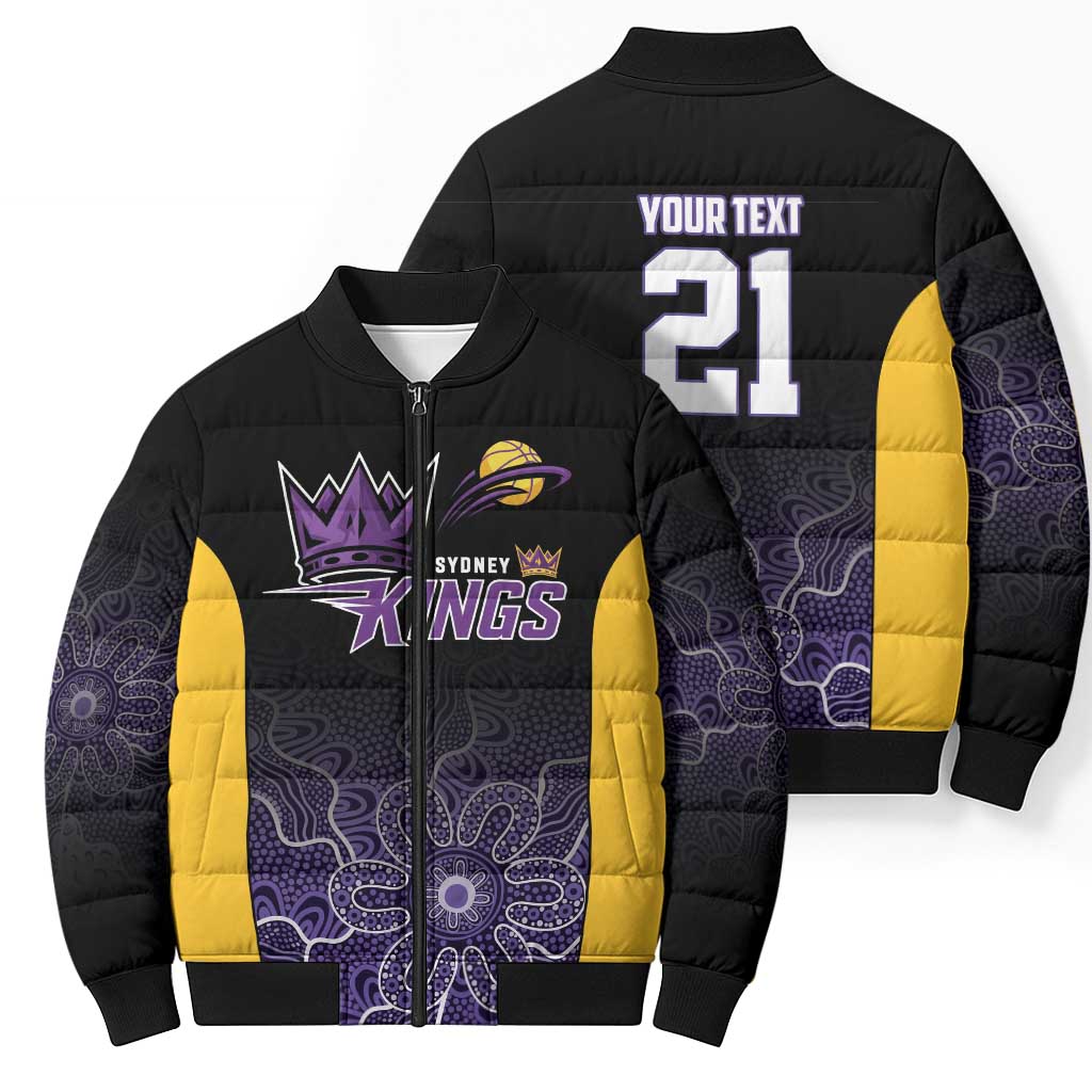 Basketball Custom Sydney Bomber Puffer Jacket Simple Australian Dot Art - Aussie Hoodie