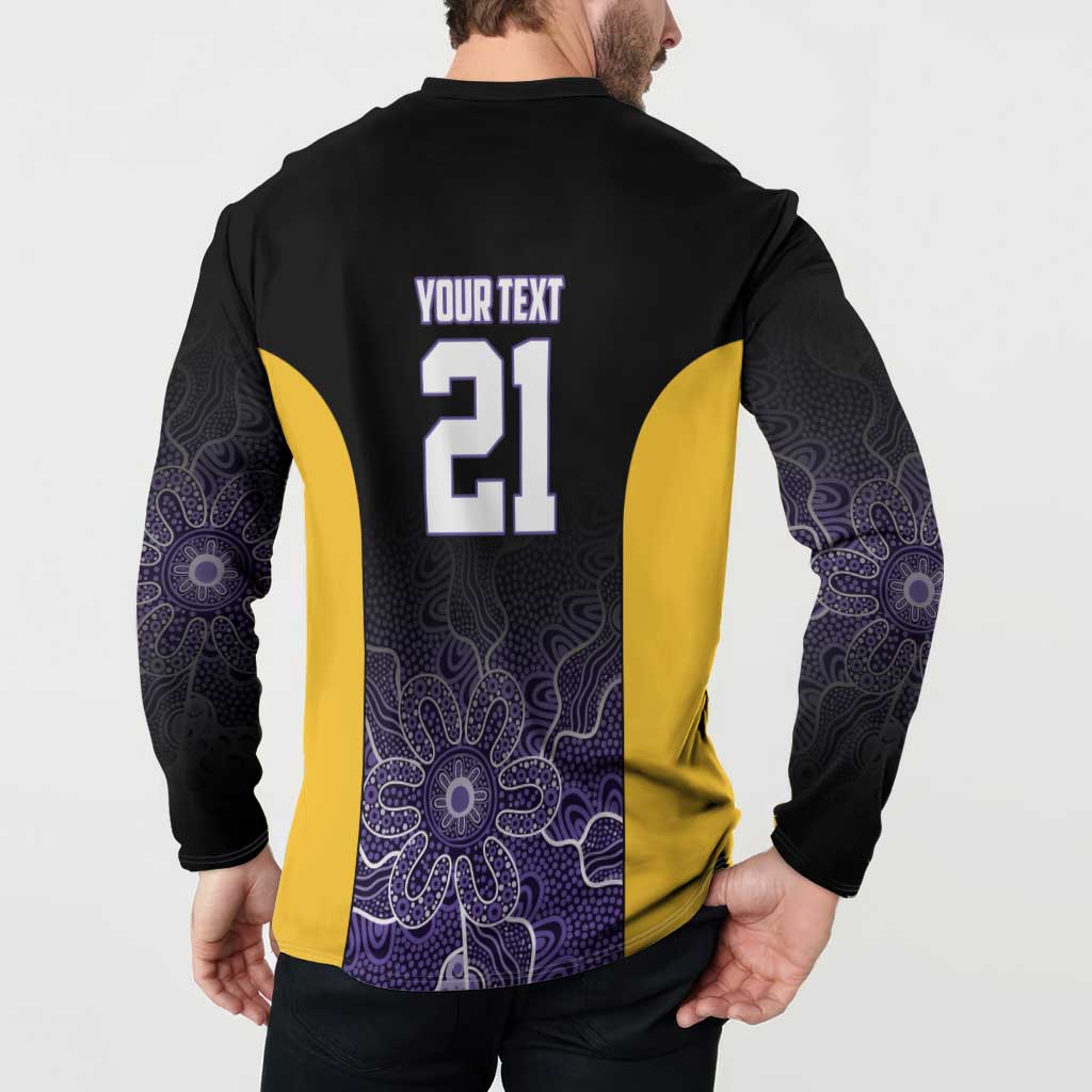 Basketball Custom Sydney Button Sweatshirt Simple Australian Dot Art - Aussie Hoodie