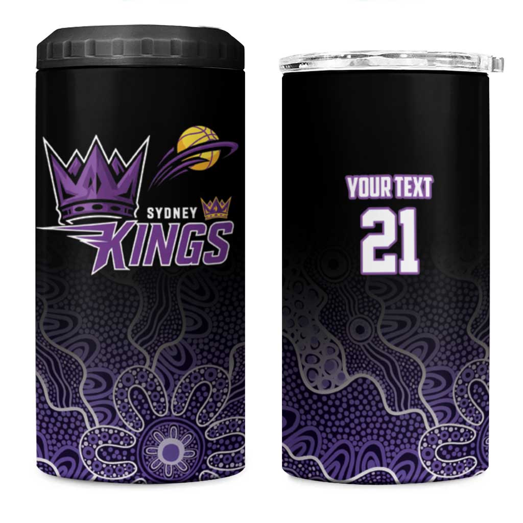 Basketball Custom Sydney 4 in 1 Can Cooler Tumbler Simple Australian Dot Art - Aussie Hoodie