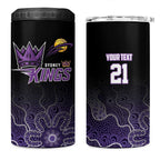 Basketball Custom Sydney 4 in 1 Can Cooler Tumbler Simple Australian Dot Art - Aussie Hoodie