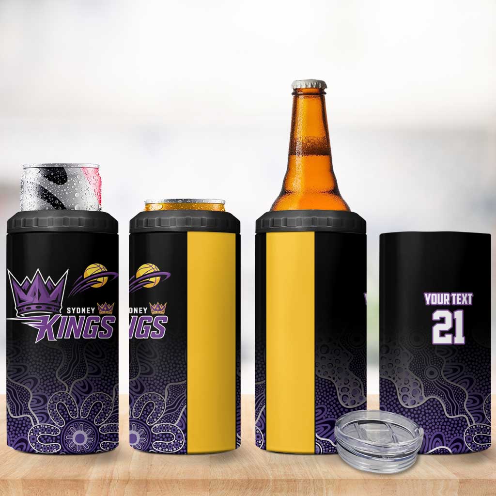 Basketball Custom Sydney 4 in 1 Can Cooler Tumbler Simple Australian Dot Art - Aussie Hoodie