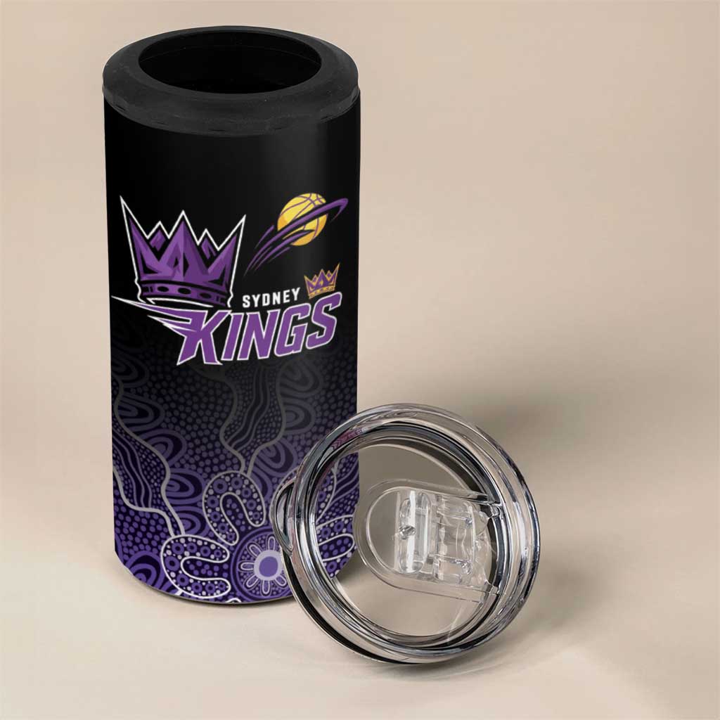 Basketball Custom Sydney 4 in 1 Can Cooler Tumbler Simple Australian Dot Art - Aussie Hoodie