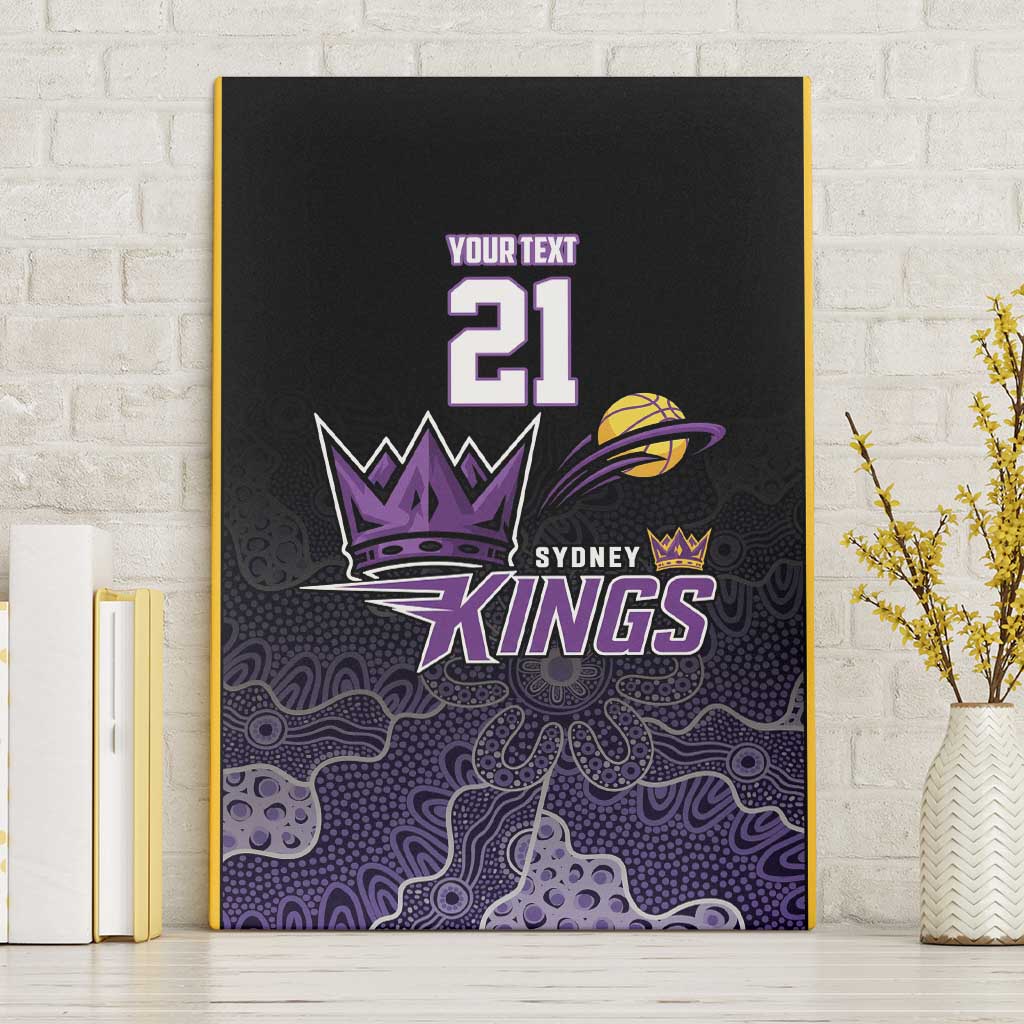 Basketball Custom Sydney Canvas Wall Art Simple Australian Dot Art - Aussie Hoodie