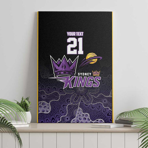 Basketball Custom Sydney Canvas Wall Art Simple Australian Dot Art - Aussie Hoodie