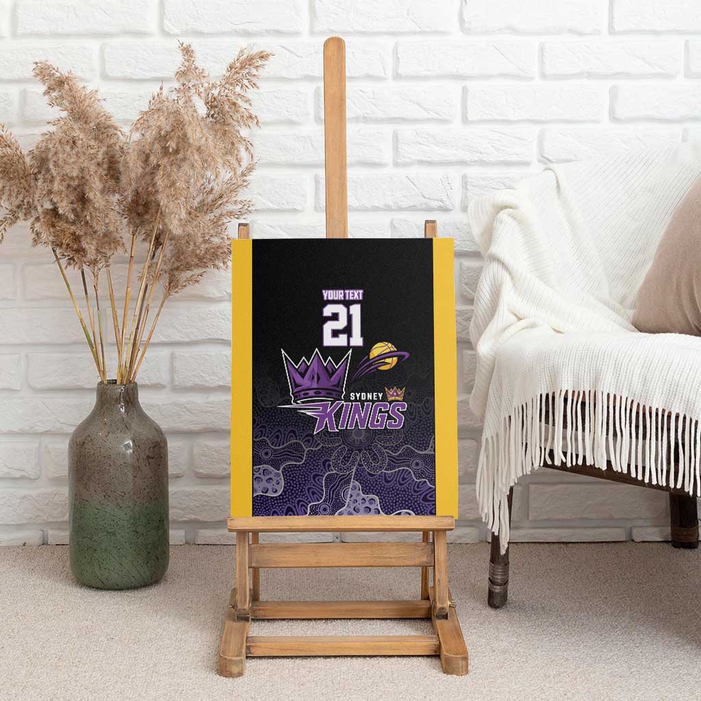 Basketball Custom Sydney Canvas Wall Art Simple Australian Dot Art - Aussie Hoodie