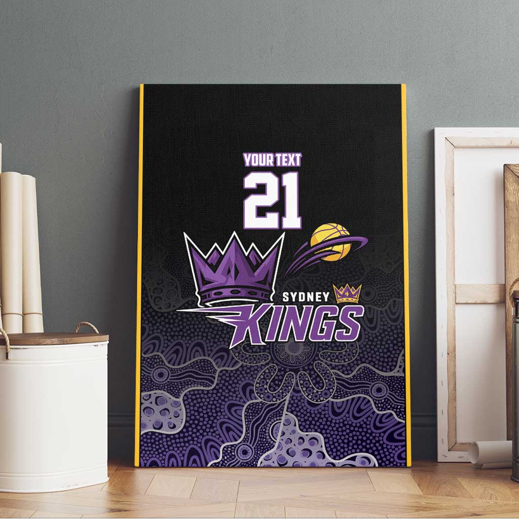 Basketball Custom Sydney Canvas Wall Art Simple Australian Dot Art - Aussie Hoodie